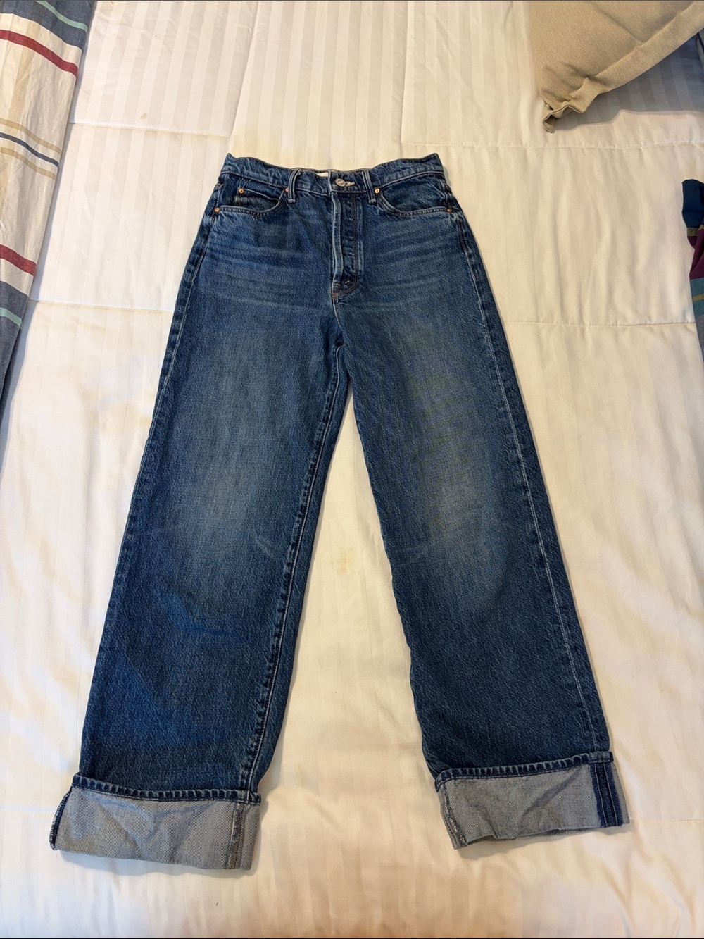 Mother Lil Spitifire Nerdy Cuff Jeans